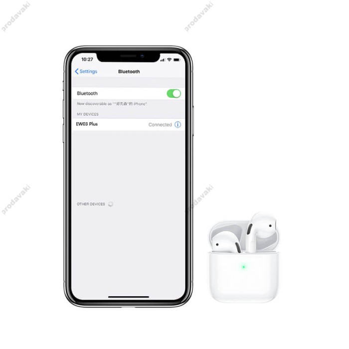 Бездротові Bluetooth навушники HOCO EW03 Plus series true wireless TWS BT 5.1 White